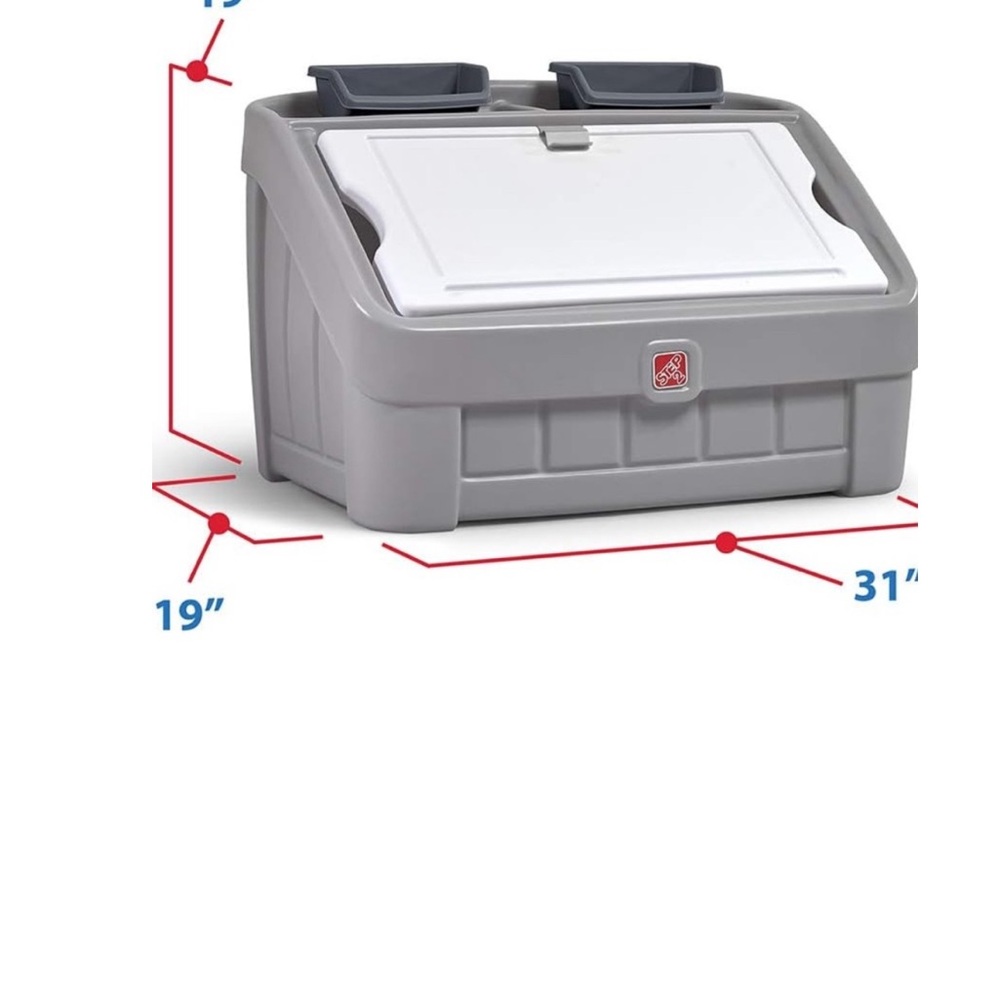 Last ONE 🧸✨🎈RED Step 2 kids Toy Storage bin Organizer HEAVY DUTY + Art trays - Picture 3 of 14